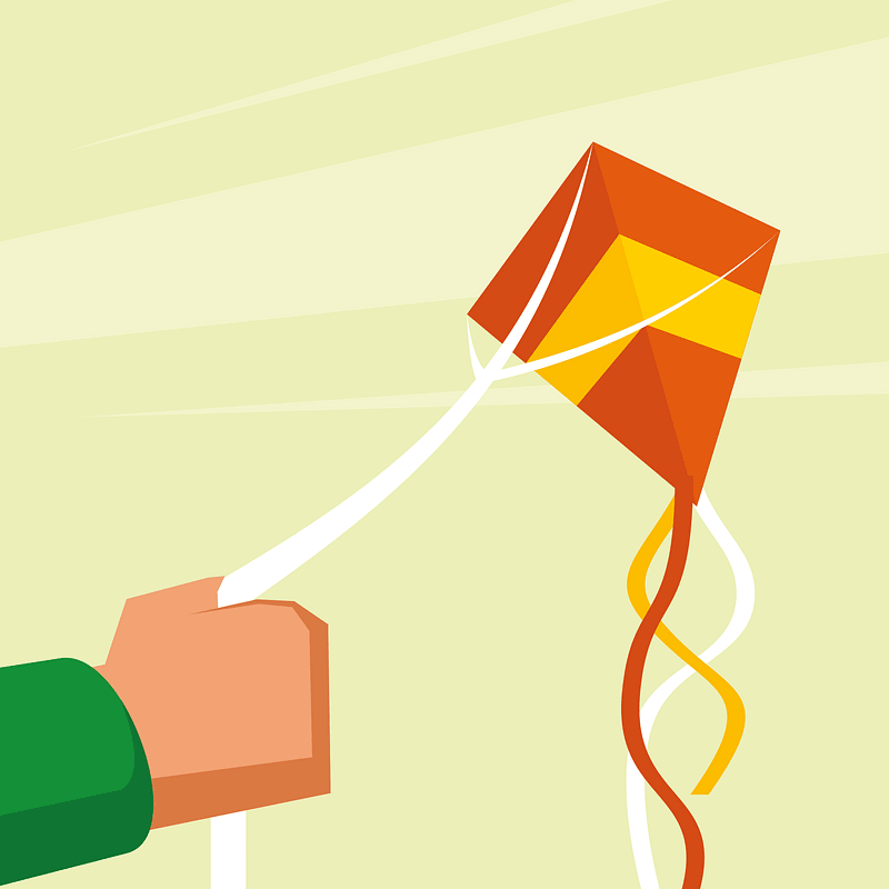 Hand with a kite