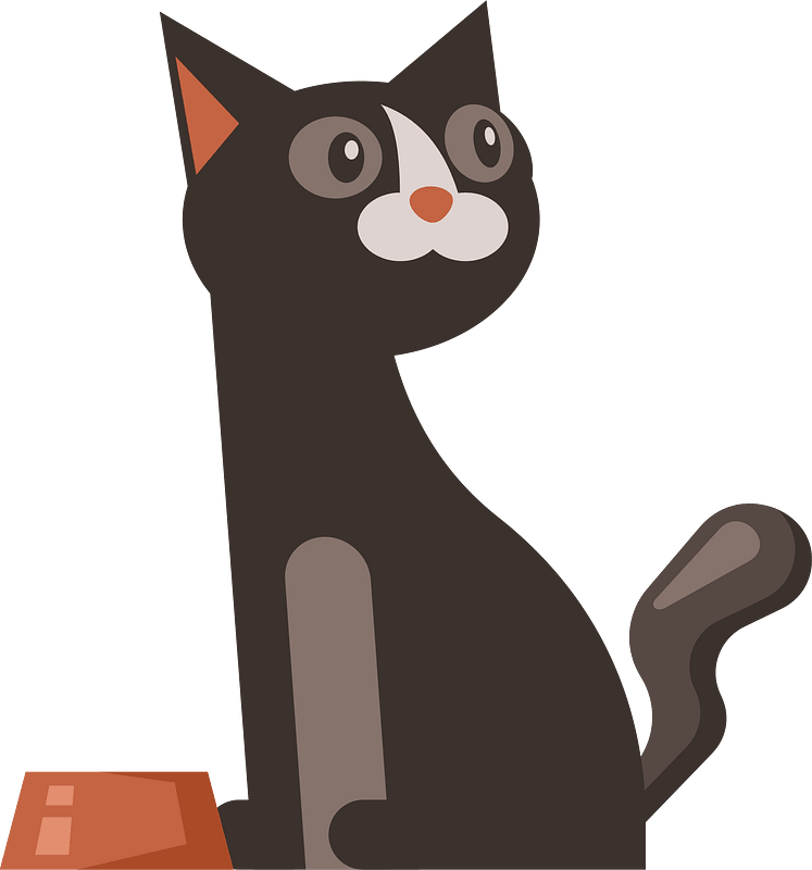 Cat cartoon style