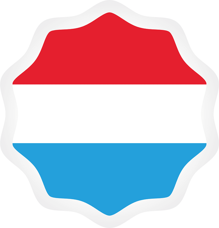 Luxembourg flag sticker