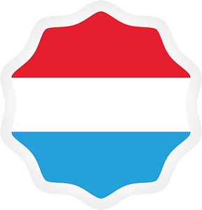 Luxembourg flag sticker