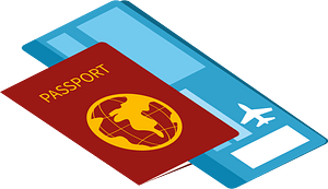 Ticket and passport
