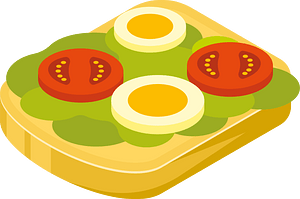 Sandwich with vegetables