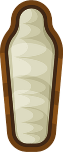 Mummy in sarcophagus