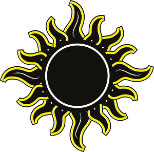 The Sun tribal art