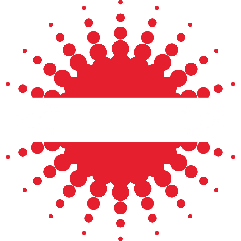 Austrian flag halftone design