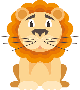 Cartoon lion clip art