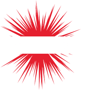 Austrian flag blast effect