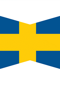 Page design with Swedish flag