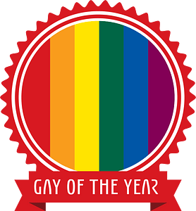 Gay of the year badge