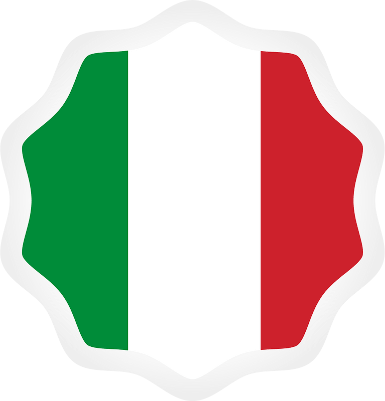 Italian flag sticker