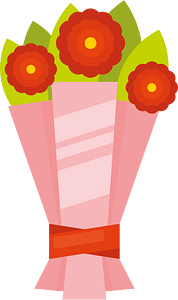 Bouquet of red flowers