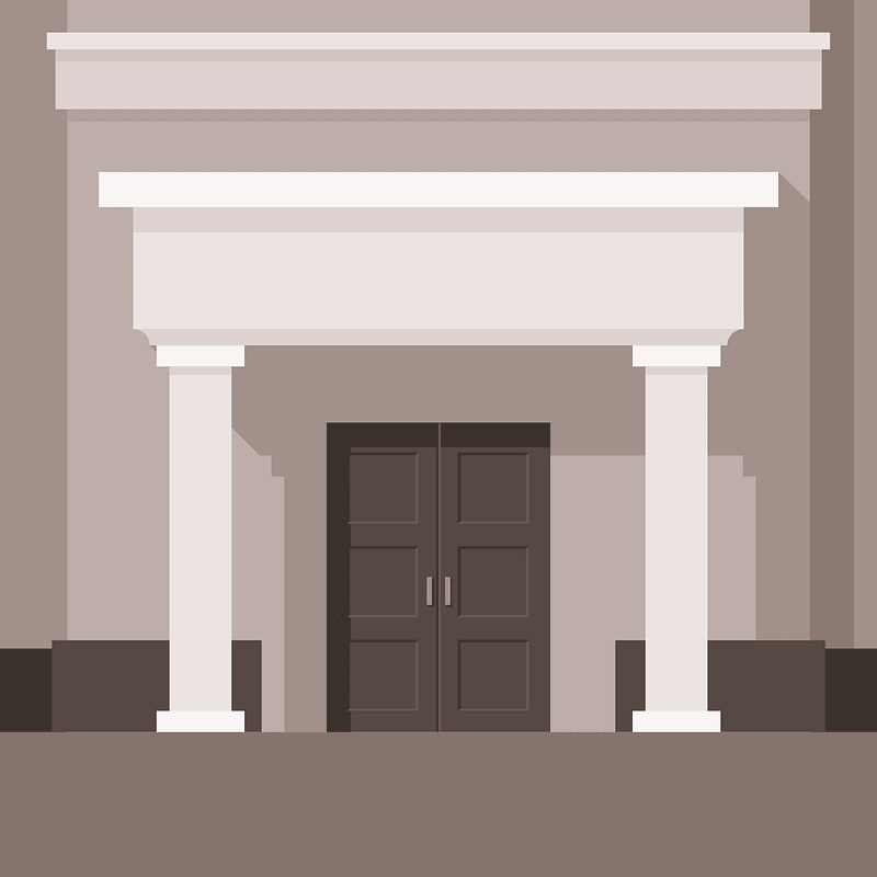 Museum building vector clip art
