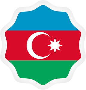 Azerbaijan national flag symbol