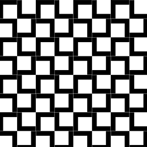 Irregular geometric pattern