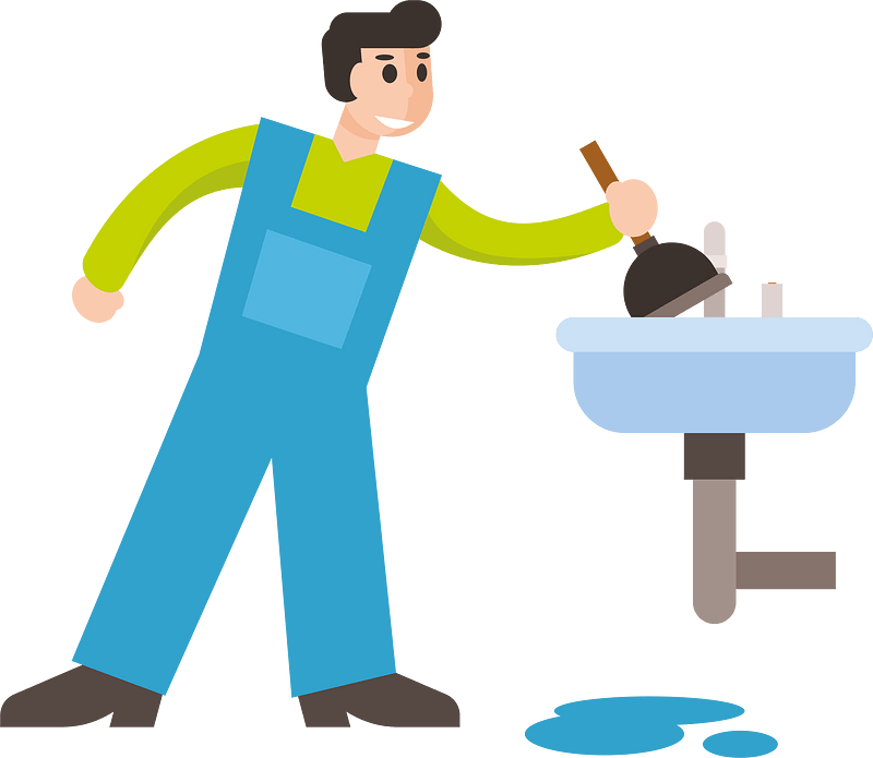 Plumber working