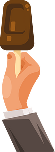 Hand holding an ice cream