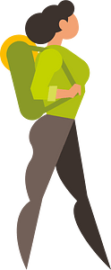 Woman with backpack