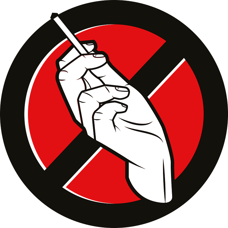 No smoking sticker