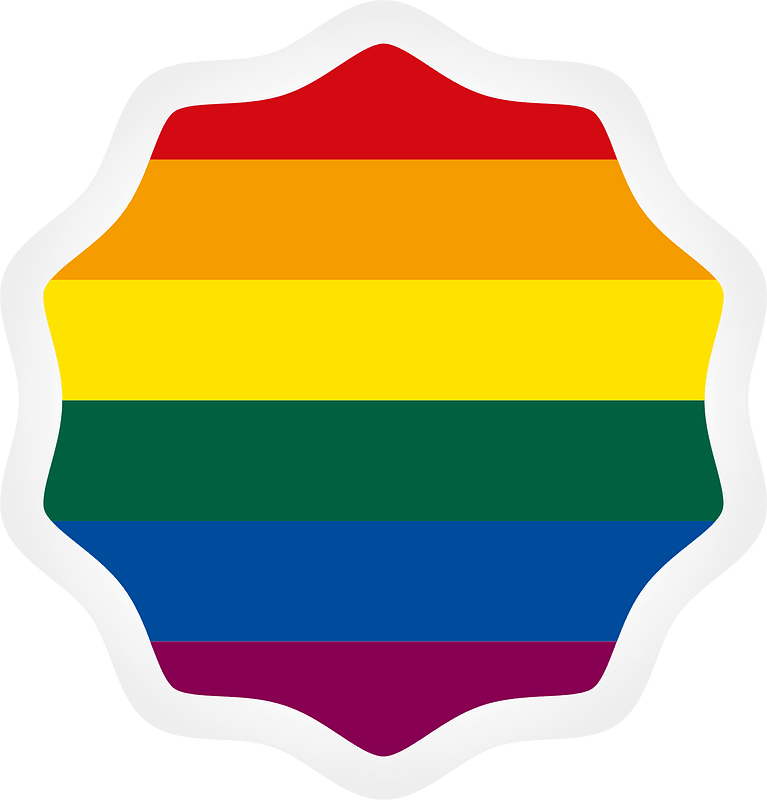 LGBT flag sticker