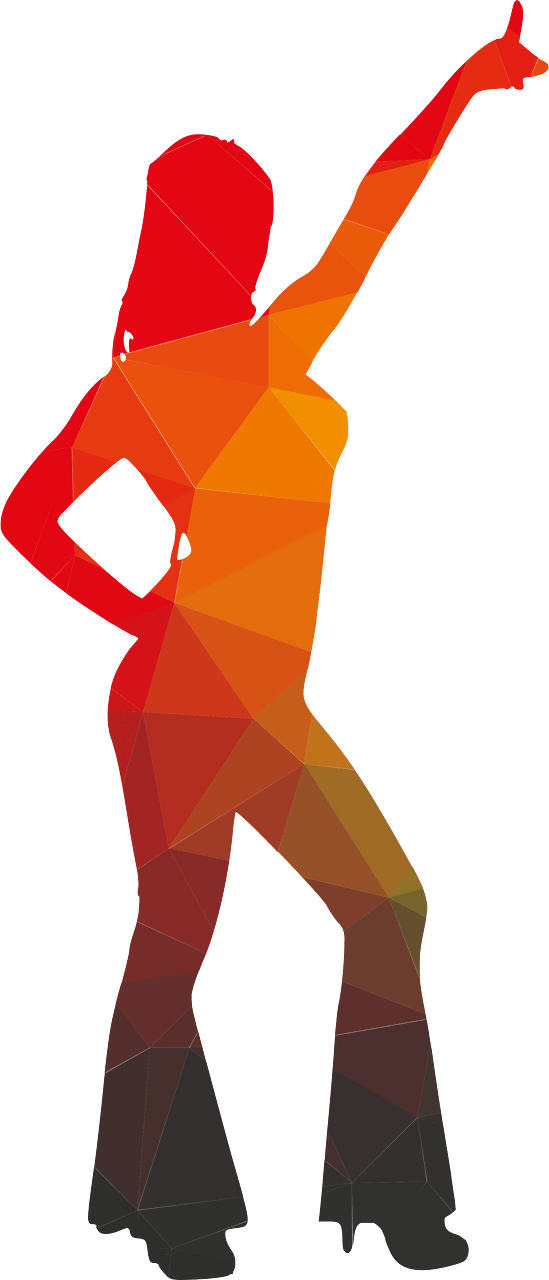 Party girl silhouette
