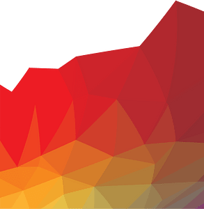 Polygonal pattern red color