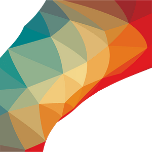 Colored geometric pattern