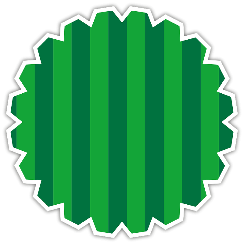 Striped pattern sticker