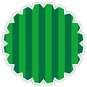 Striped pattern sticker