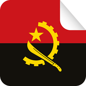 Angola national flag sticker