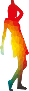 Woman dancing silhouette