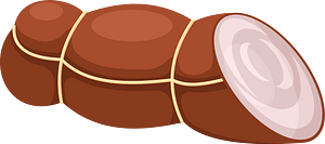 Piece of ham