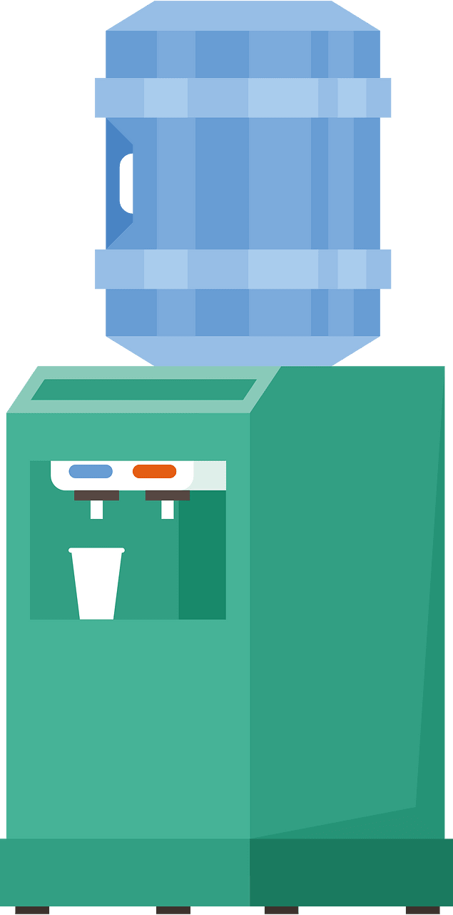 Water dispenser 3D clip art