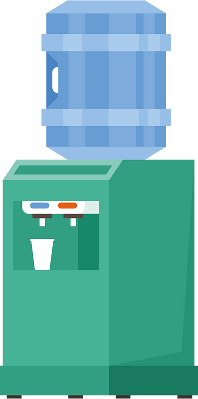 Water dispenser 3D clip art