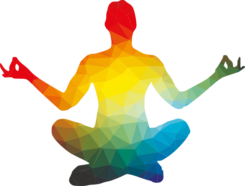 Yoga lotus pose silhouette