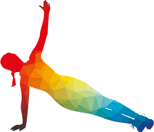 Physical exercise silhouette