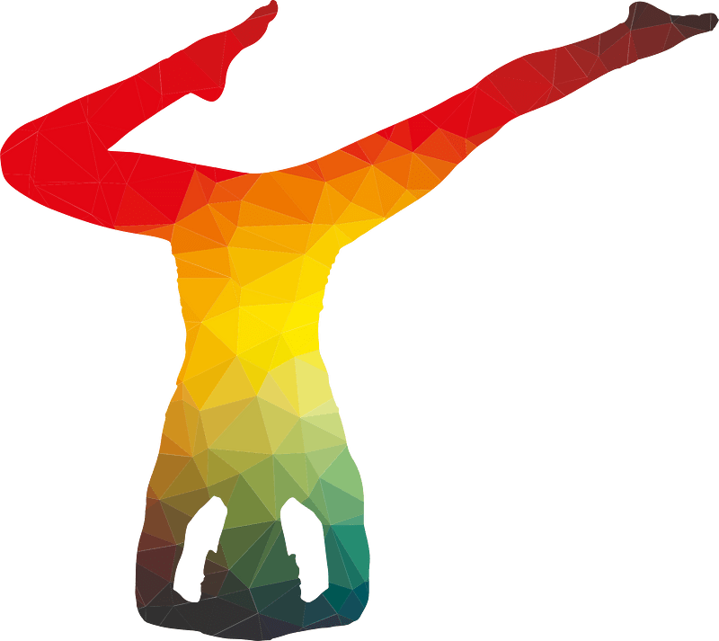 Girl practicing yoga