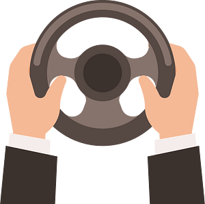 Hands on the wheel