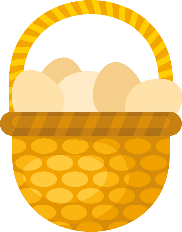 Eggs in a basket