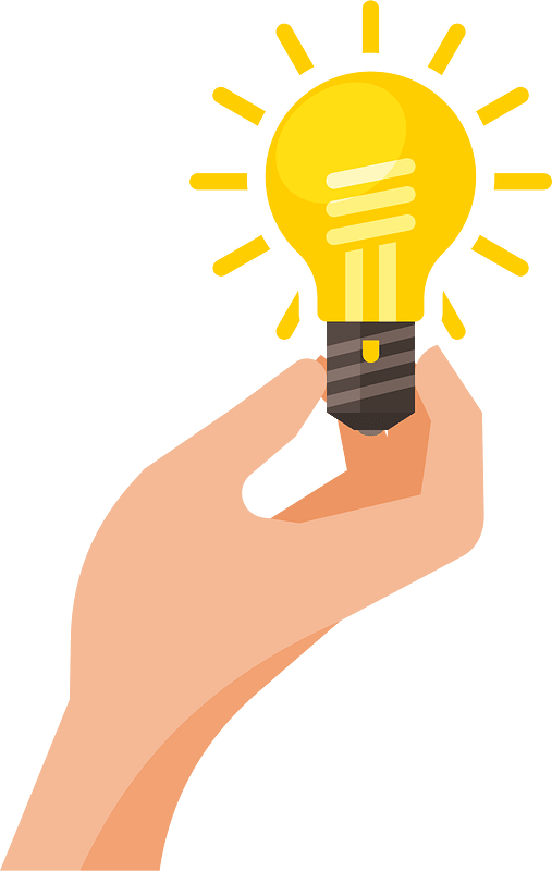 Glowing light bulb