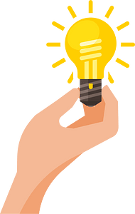 Glowing light bulb