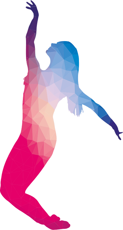 Female dancer silhouette