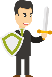 Businessman warrior