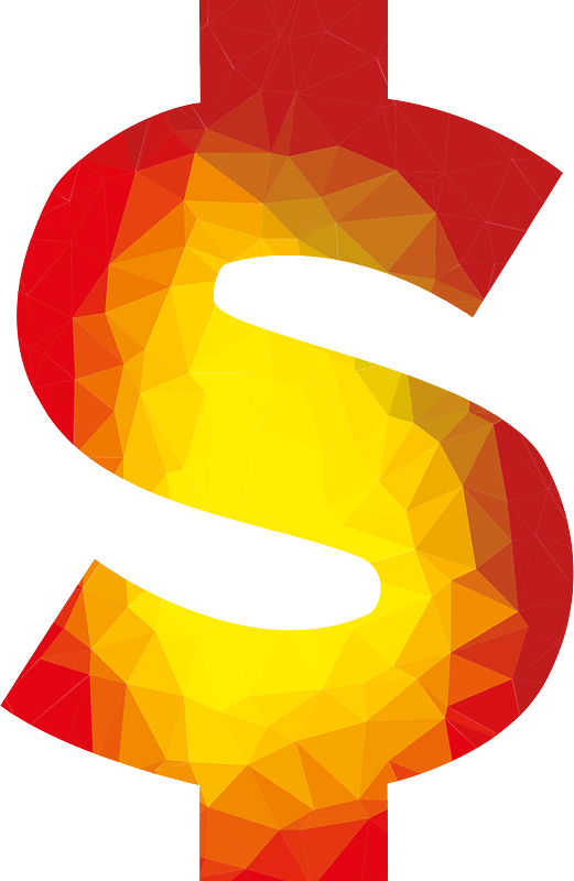 Dollar symbol silhouette