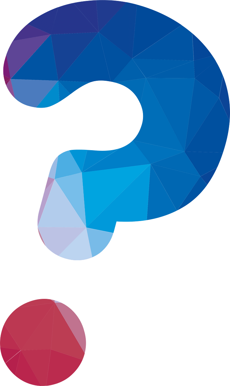 Question mark silhouette