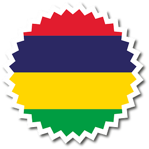 Mauritius flag sticker