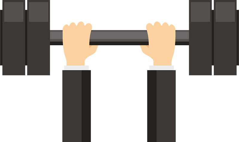 Lifting barbell