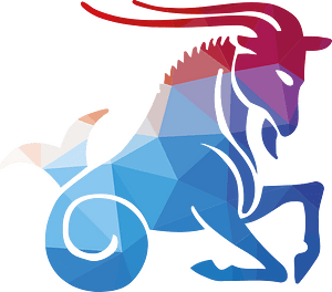Capricorn symbol silhouette