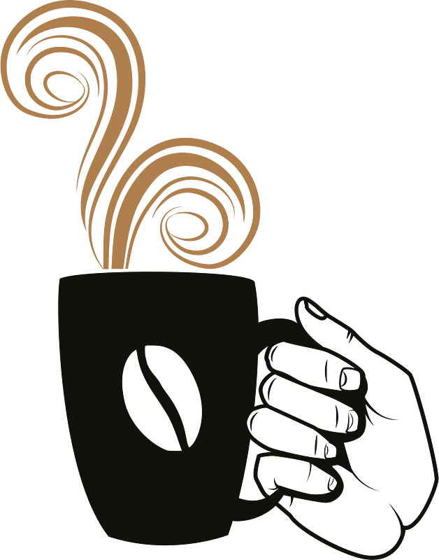 Cup of warm coffee