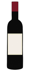 Red wine bottle