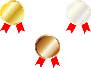 Gold, Silver and Bronze Medal